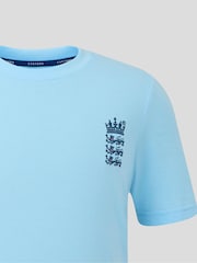 Castore Blue England Cricket Off Pitch T-Shirt - Image 3 of 5