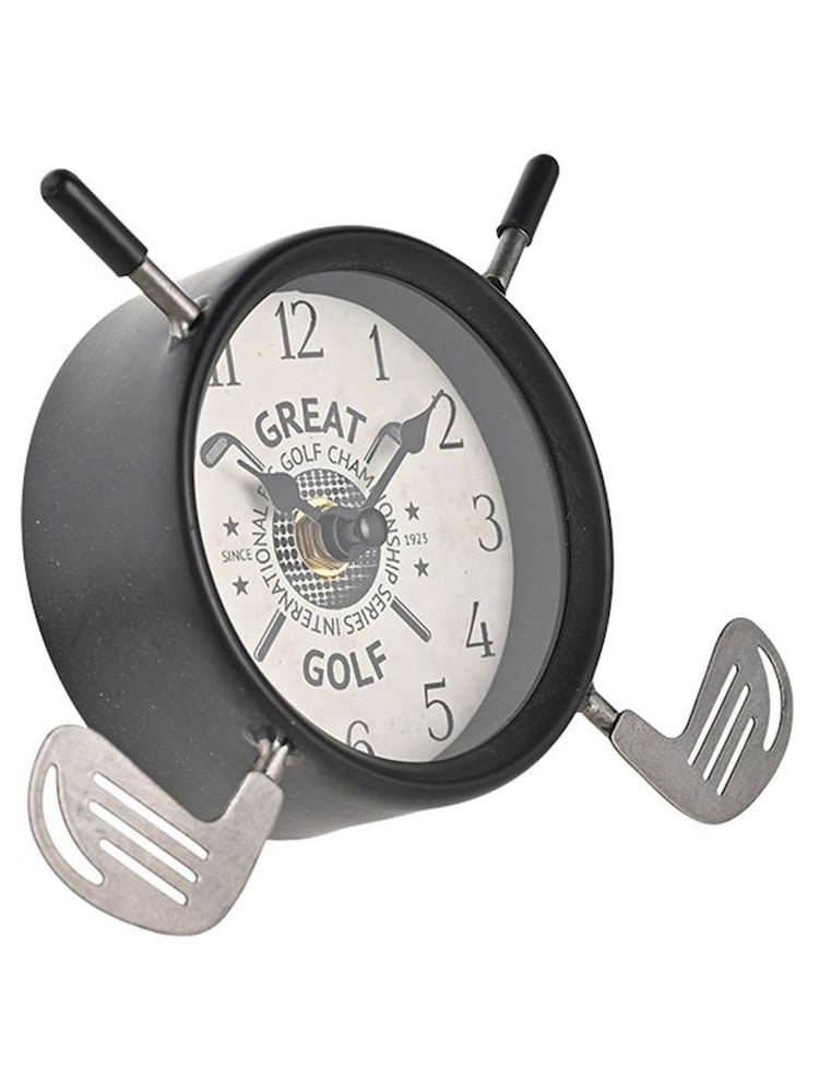 Widdop Black Mantel Clock Golf Clubs - Image 2 of 3 Widdop Black Mantel Clock Golf Clubs - Image 2 of 3