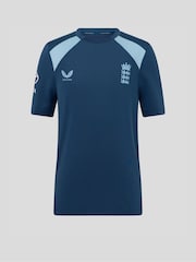 Castore Blue England Cricket Performance Short Sleeve T-Shirt - Image 1 of 5