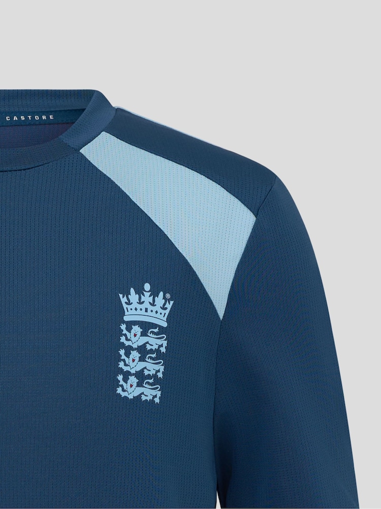 Castore Blue England Cricket Performance Short Sleeve T-Shirt - Image 5 of 5
