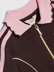 River Island Brown Rib Polo Dress - Image 4 of 4