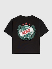 River Island Black Oversized Pony Crest T-Shirt - Image 2 of 4