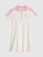 River Island Cream Rib Polo Dress - Image 1 of 4