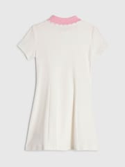 River Island Cream Rib Polo Dress - Image 2 of 4