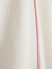 River Island Cream Rib Polo Dress - Image 3 of 4