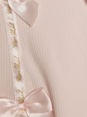 River Island Pink Satin Bow Polo Dress - Image 4 of 4