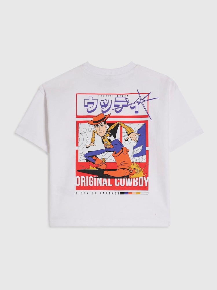 River Island White Regular Fit Woody Toy Story T-Shirt - Image 2 of 4