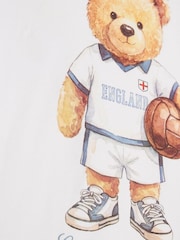 River Island White Oversized England Bear T-Shirt - Image 3 of 4