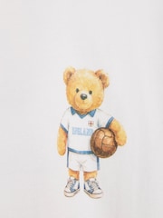 River Island White Oversized England Bear T-Shirt - Image 4 of 4
