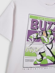 River Island White Regular Fit Buzz Toy Story T-Shirt - Image 3 of 4