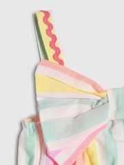 River Island Neon Stripe Bow Frill Dress - Imagen 3 de 4