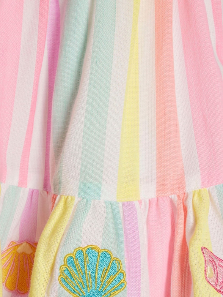 River Island Neon Stripe Bow Frill Dress - Imagen 4 de 4