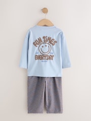Blue Long Sleeve Top and Trousers Set (3mths-7yrs) - Image 3 of 5