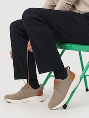 Pavers Beige Wide Fit Lightweight Slip On Trainers - Image 1 of 7