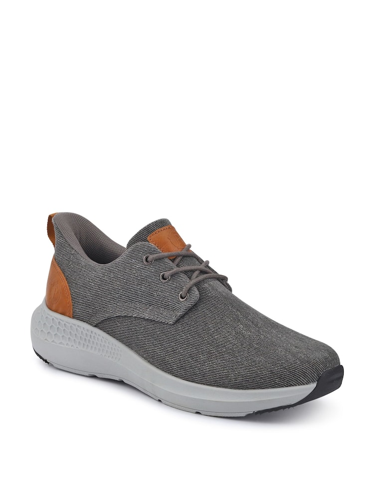 Pavers Grey Wide Fit Lightweight Slip On Trainers - Image 6 of 6