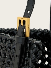 AllSaints Black Ara Leather Knot Tote Bag - Image 4 of 6