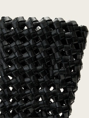 AllSaints Black Ara Leather Knot Tote Bag - Image 5 of 6