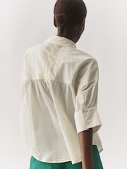 Anthropologie Maeve Embroidered Pocket Buttondown Shirt - Image 2 of 3