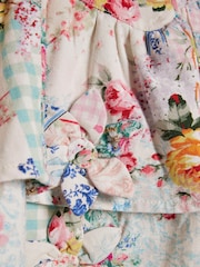 River Island Pink Cabbages & Roses Tiered Dress - Image 4 of 4