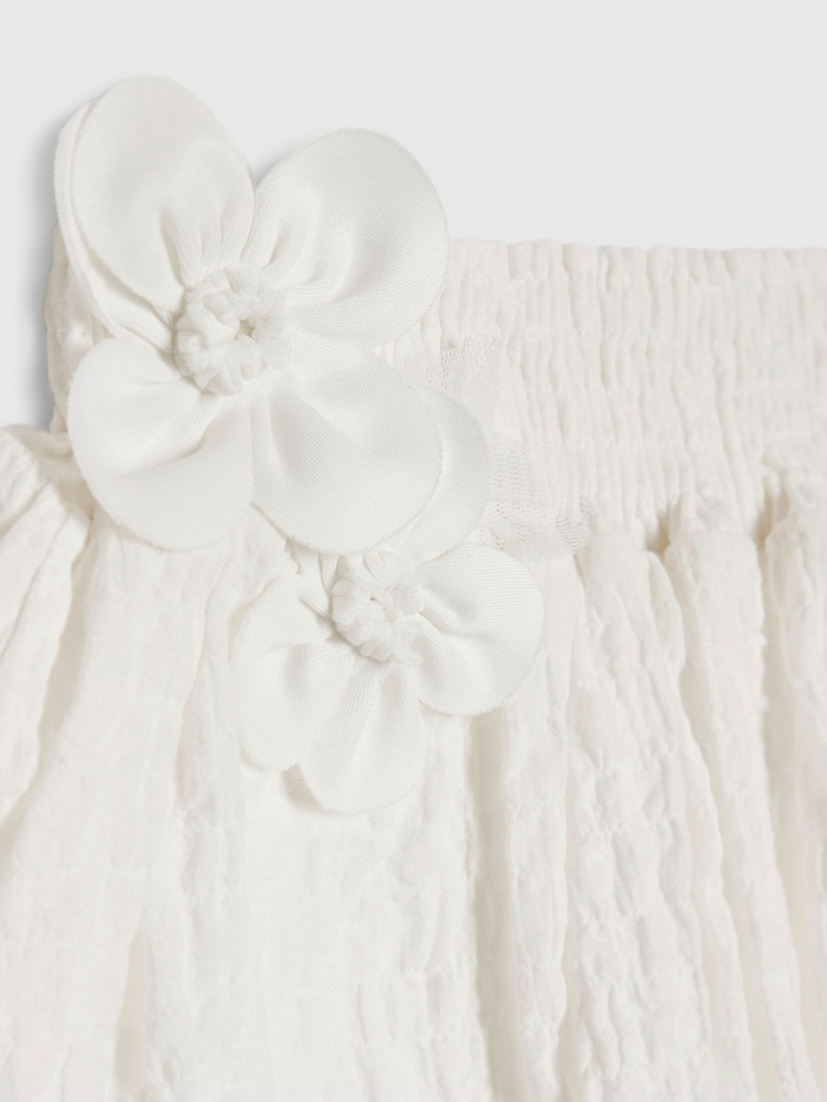 River Island White Frill Sleeve T-Shirt & Skirt Set - Image 2 of 5 River Island White Frill Sleeve T-Shirt & Skirt Set - Image 2 of 5