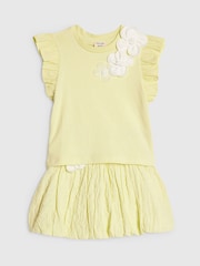 River Island Green Frill Sleeve T-Shirt & Skirt Set - Image 3 of 5
