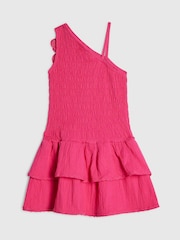Rosa - Vestido asimétrico de flores de ganchillo de River Island - Imagen 2 de 4