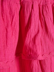 Rosa - Vestido asimétrico de flores de ganchillo de River Island - Imagen 4 de 4