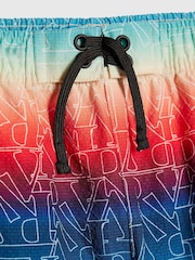 River Island Orange Ombre Monogram Swim Shorts - Image 3 of 4