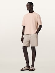AllSaints Pink Insignia Short Sleeve Crew Neck T-Shirt - Image 3 of 7