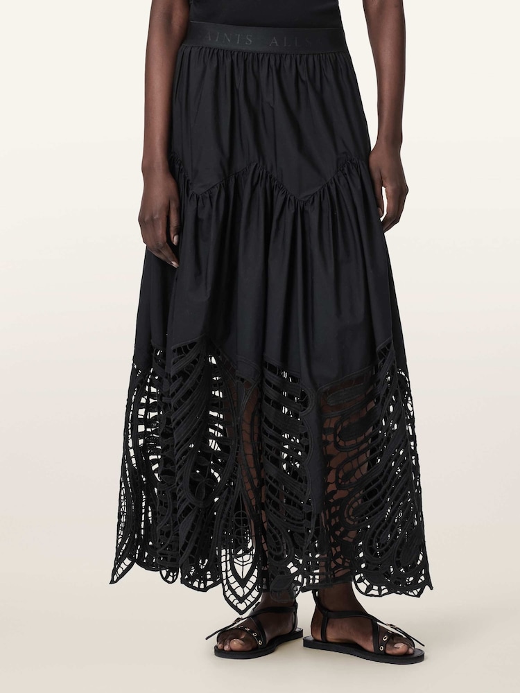 AllSaints Black Femi Skirt - Image 1 of 7