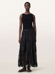 AllSaints Black Femi Skirt - Image 2 of 7