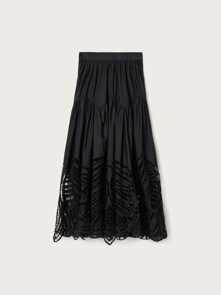 AllSaints Black Femi Skirt - Image 7 of 7