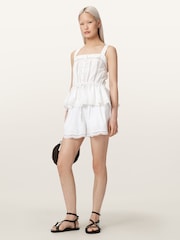 AllSaints White Marie Shorts - Image 5 of 7