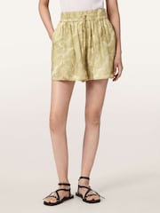 AllSaints Green Isla Shorts - Image 1 of 7