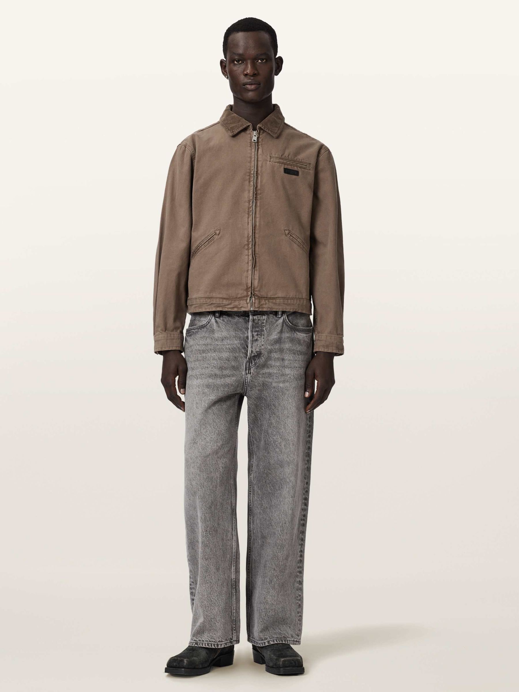 Buy AllSaints Brown Korey Canvas Jacket from Next USA