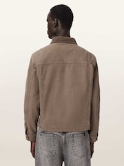 AllSaints Brown Korey Canvas Jacket - Image 5 of 7