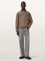 AllSaints Brown Korey Canvas Jacket - Image 6 of 7
