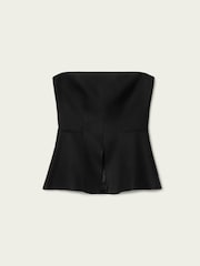 AllSaints Black Charley Bodice Corset Top - Image 7 of 7