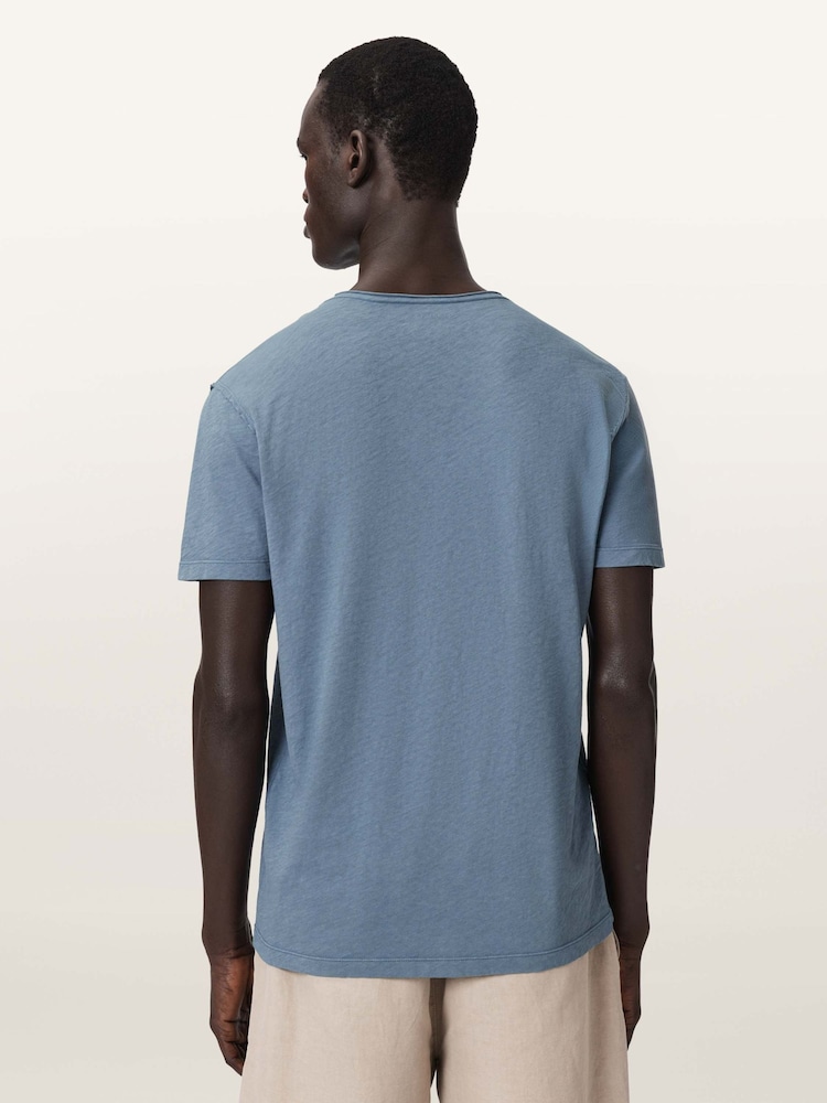 AllSaints Blue Figure Short Sleeve Crew Neck T-Shirt - Image 2 of 6