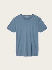 AllSaints Blue Figure Short Sleeve Crew Neck T-Shirt - Image 6 of 6