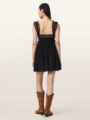 AllSaints Black Angela Dress - Image 4 of 6
