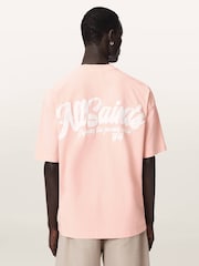 AllSaints Pink Odyssey Short Sleeve Crew Neck T-Shirt - Image 5 of 7