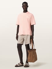 AllSaints Pink Odyssey Short Sleeve Crew Neck T-Shirt - Image 6 of 7