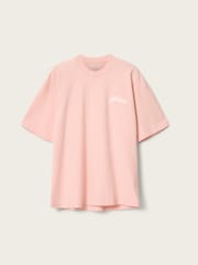 AllSaints Pink Odyssey Short Sleeve Crew Neck T-Shirt - Image 7 of 7