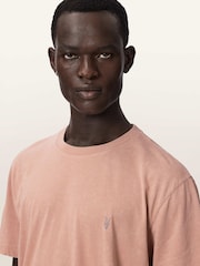 AllSaints Pink Saka Short Sleeve Crew Neck T-Shirt - Image 3 of 7