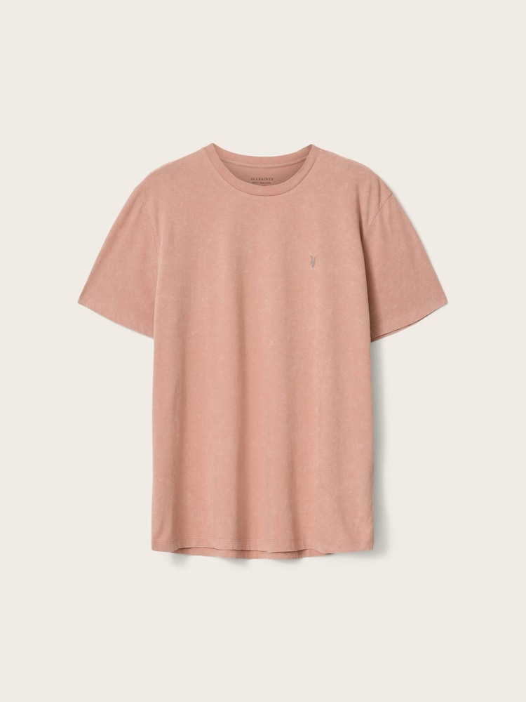 AllSaints Pink Saka Short Sleeve Crew Neck T-Shirt - Image 7 of 7