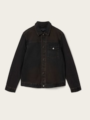 AllSaints Brown Roth Denim Jacket - Image 5 of 5