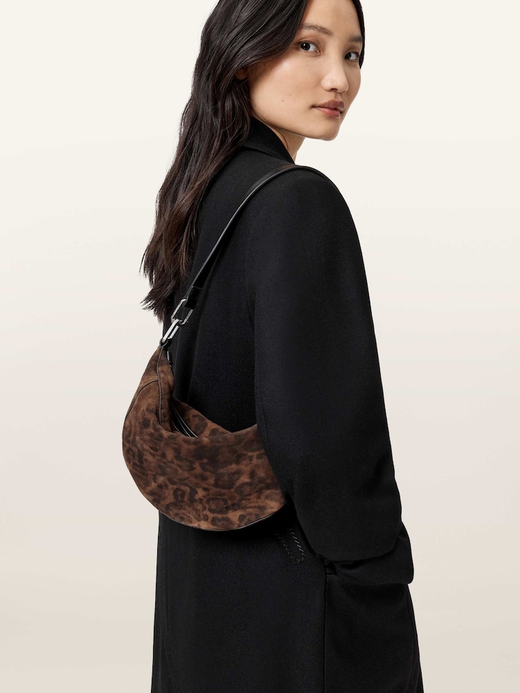 AllSaints Brown Luna Leppo Micro Bag - Image 1 of 7