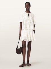 AllSaints White Lillith Skirt - Image 6 of 8