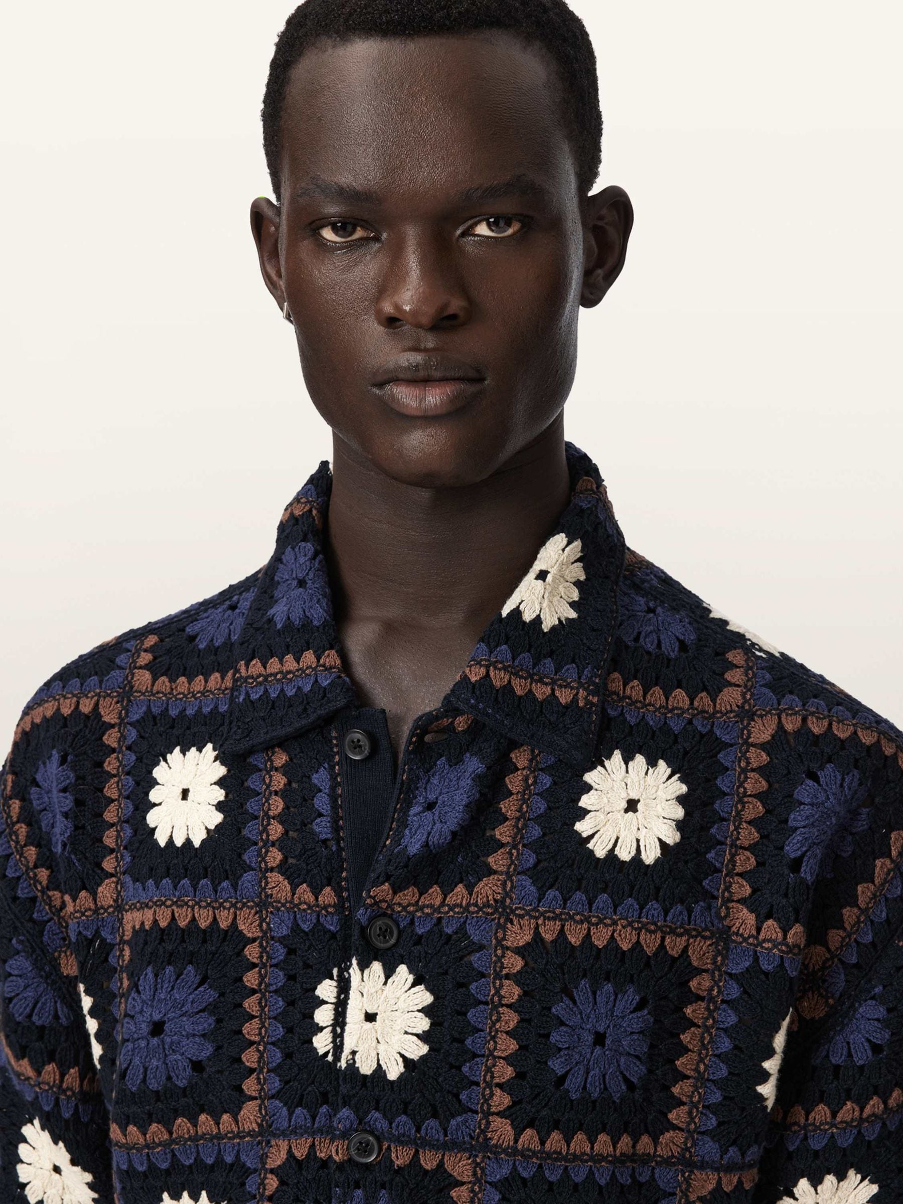 Buy AllSaints Blue Mandon Cardigan from Next USA